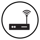 Router Black Filled icon