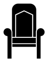 Royal throne icon