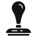 Rubber Stamp Black Filled icon