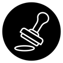 Rubber stamp icon