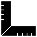 Ruler combined icon