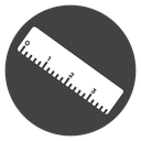 Ruler Black Filled icon