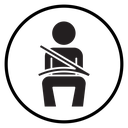 Safety belt icon