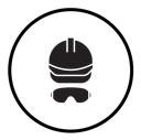 Safety helmet icon