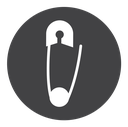 Safety pin icon