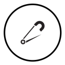 Safety pin icon