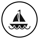 Sailboat Black Filled icon