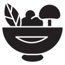 Salad bowl icon