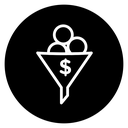 Sales funnel 6 icon