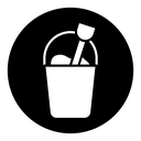 Sand bucket icon
