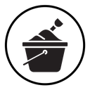 Sand bucket icon