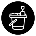 Sand bucket icon