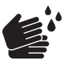 Sanitize hands icon