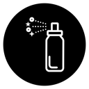 Sanitizing spray bottle icon