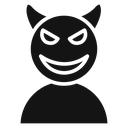 Satan evil icon