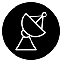 Satellite dish 4 icon