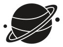 Saturn planet icon
