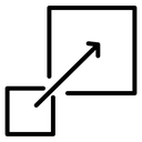 Scalability Black Filled icon
