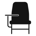School desk chair icon