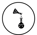 Science black filled icon