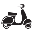 Scooter bike icon