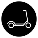 Scooter bike icon