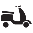 Scooter bike icon