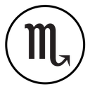 Scorpio zodiac sign icon