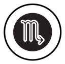 Scorpio zodiac sign icon