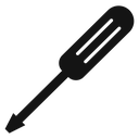 Screwdriver Black Filled icon