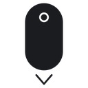 Scroll down computer mouse icon