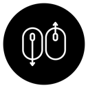 Scroll down up 2 icon