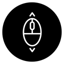 Scroll down up icon
