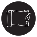 Scroll paper icon