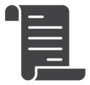 Scroll paper icon