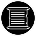 Scroll papyrus paper icon