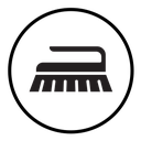 Scrubbing brush icon