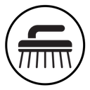 Scrubbing brush icon
