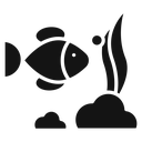 Sea Life Black Filled icon