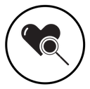 Search heart icon