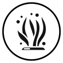 Seaweed Bubbles Circle icon