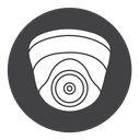 Security camera Black Filled icon