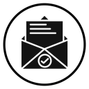 Send message Black Filled icon