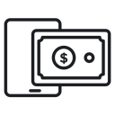 Send money smartphone 3 icon