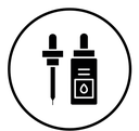 Serum black filled icon