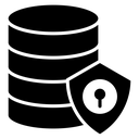 Server Protection Shield Lock icon