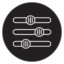 Settings sliders icon