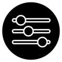 Settings sliders icon