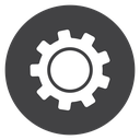 Settings Black Filled icon