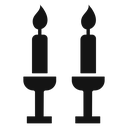 Shabbat candles icon